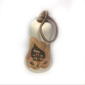 Vintage Clay Pottery Wind Bell Southwest Pueblo Style
